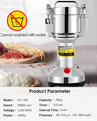 High-Speed Electric Grain Grinder Mill 2400W