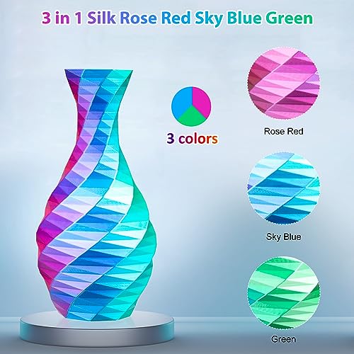 3Dgenius Triple Color Silk PLA Filament 1.75mm