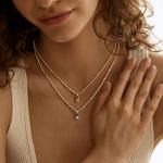 Personalized June July Birthstone Necklaces for Women