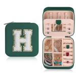 Personalized Jewelry Travel Case for Women, Letter H
