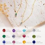 Personalized June July Birthstone Necklaces for Women