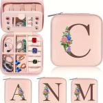 Floral Personalized Travel Jewelry Box