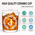 Personalized Initial Whiskey Glass - Gift for Him