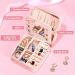 Floral Personalized Travel Jewelry Box