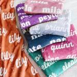 Personalized Soft Plush Throw Blanket for All Ages