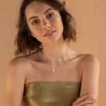 Personalized Silver Bubble Letter Initial Necklace