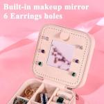 Floral Personalized Travel Jewelry Box