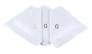 Personalized Monogrammed Handkerchiefs for Men