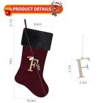 Personalized Burgundy Velvet Christmas Stocking