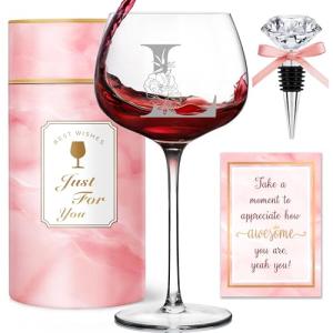 Custom Monogram Wine Glass: Unique Personalized Gift