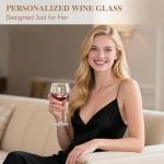 Custom Monogram Wine Glass: Unique Personalized Gift