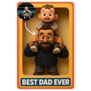 Personalized Family Photo Figurine Plaque 2026