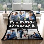 Personalized Photo Blanket Gift for Dad
