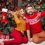 Personalized Red Velvet Monogram Christmas Stocking