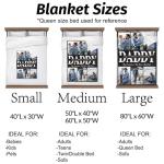 Personalized Photo Blanket Gift for Dad
