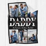 Personalized Photo Blanket Gift for Dad