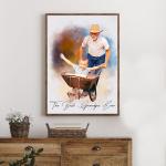 Custom Watercolor Portraits for Dad and Grandpa