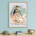 Custom Watercolor Portraits for Dad and Grandpa