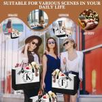 Personalized Monogrammed Tote Bag with Straws