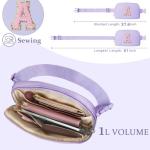 Monogrammed Purple Crossbody Purse for Girls