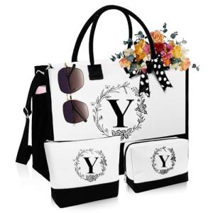 Custom Initial Tote Bags for Women & Gifts