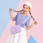 Monogrammed Purple Crossbody Purse for Girls