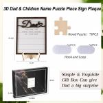 Personalized Dad Puzzle Piece Wall Art