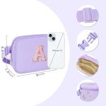 Monogrammed Purple Crossbody Purse for Girls