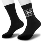 Christian Crew Socks for Men - Faithful Journey Design