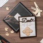 Personalized Dad Puzzle Piece Wall Art