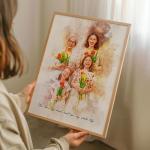 Custom Family Portrait Wall Art for Any Occasion