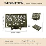 Personalized Wooden Family Tree Plaque for Mom