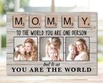 Personalized Canvas Poster for Moms - You Are My World