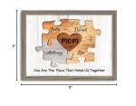 Personalized Family Puzzle Canvas Print for Mom