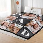 Custom Photo Blanket for Dad and Grandpa