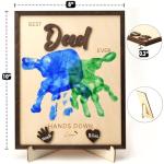 Best Dad Ever Handprint Frame Gift