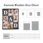 Custom Photo Blanket for Dad and Grandpa
