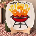 Personalized Grilling Plate for Dad's Day