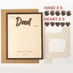Best Dad Ever Handprint Frame Gift