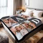 Custom Photo Blanket for Dad and Grandpa
