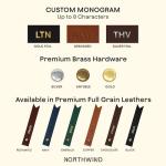 Personalized Leather Bookmark with Pen Holder