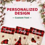 Personalized Family Christmas Stocking Set - 3-Pack