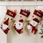 Personalized Family Christmas Stocking Set - 3-Pack