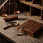 Personalized Leather Bookmark with Pen Holder