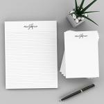Personalized Monogram Notepads - 4 Pack Gift Set