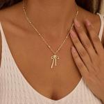 Dainty Bow Necklace - Personalized Mother's Day Gift