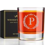 Personalized Monogrammed Whiskey Glasses for Men