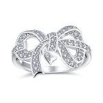 Personalized Vintage Style Bow Ring for Her