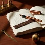 Personalized Leather Bookmark with Pen Holder