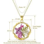 Personalized Birth Flower Necklace for Every Month